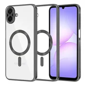 Ovitek Techsuit Luxury Crystal MagSafe za Samsung Galaxy A07 - črn