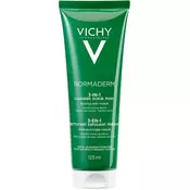 Vichy Normaderm 3 u 1 krema za cišcenje lica, piling, maska, 125 ml
