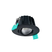 Sylvania svetilka za vgradnjo Obico 68, črna, IP65, CCT, z možnostjo zatemnitve - Kopalnica - prometna črna RAL 9017 - Aluminij