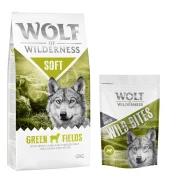 12 kg suhe hrane Wolf of Wilderness + Snack gratis! - Green Fields - jagnjetina + Green Fields - jagnjetina (monoprotein)
