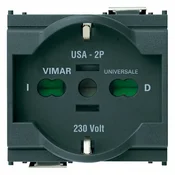 VIMAR IDEA ŠUKO PRIKLJUČ. MULTI 2M 16A ANTRACIT VI16210