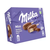 Sladoled na palčki mini, Milka, 8 x 6 x 50 ml