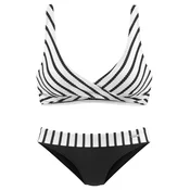 LASCANA Bikini črna/bela