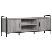 vidaXL TV omarica 133 x 33 x 50 cm Siva Sonoma Inženirski les