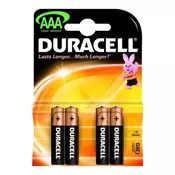 Baterija Duracell AAA-LR03, 4 kosi (BDO)