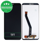 Huawei Y6 Prime (2018) - LCD zaslon + steklo na dotik (Black) TFT
