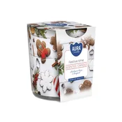 eoshop Sveča v kozarcu PRAZNIČNO ČAS dišeče 100g