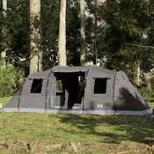 Vidaxl vidaXL Družinski tunelski šotor, 6 oseb, rjav, vodoodporen