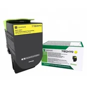 LEXMARK toner yellow back for CS/CX417/ 517 approx. 3 500 pages.