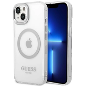 Guess GUHMP14SHTRMS iPhone 14 6,1 silver hard case Metal Outline Magsafe (GUHMP14SHTRMS)