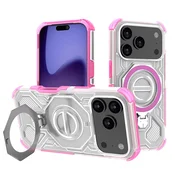 Hibridna maska Carbon Shield Pro za iPhone 17 Pro - pink transparent