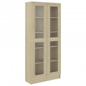 Vidaxl Vitrina sonoma hrast 82,5x30,5x185 cm iverna plošča