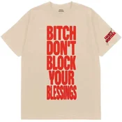 French Montana Dont Block Your Blessings (Back Print) Natural M Majica