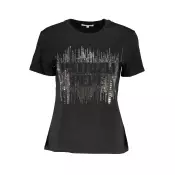 PATRIZIA PEPE WOMEN'S SHORT SLEEVE T-SHIRT BLACK
