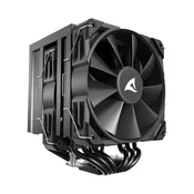 SHARKOON CPU A60 BLACK AIR COOLER 2x120mm PWM 260W procesorski hladilnik