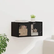 Ormar za Zid Zidne Crni hrast 68 x 37 x 35 cm Konstruirano drvo