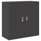 Vidaxl Omarica za shranjevanje Črna 90 x 40 x 90 cm Jeklo