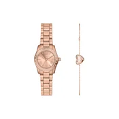 Set ura in zapestnica Michael Kors Lexington Set MK4994SET Roza