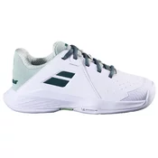 Otroška obutev za tenis Babolat Propulse Jr 3 AC Wimbledon White/Dark Green EUR 38,5