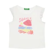 United Colors Of Benetton Majica 3I1XG10JK Bela Regular Fit