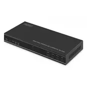 Kontroler video zida 1xHDMI/USB-C (DP 1.2a) za 4xHDMI 4K/30Hz, USB-C, Audio 3.5mm, S/PDIF, RS232 IR kontrola, 8 načina prikaza