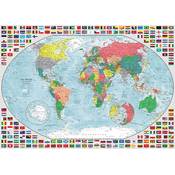 Ravensburger Puzzle Barvni zemljevid sveta 1000 kosov