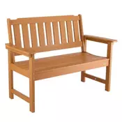 VEVOR Zunanja klop 128x62x93 cm rjava