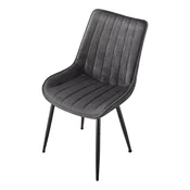 Songmics Set 2 jedilnih stolov 57x48x80 cm siva
