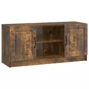 vidaXL TV omarica Dimljen hrast 102 x 34,5 x 47 cm Inženirski les