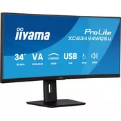 IIYAMA 86.7cm (34“) XCB3494WQSU-B1 21:9 2xHDMI+DP+USB Curv