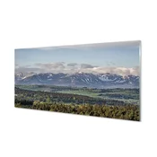 tulup.si Slika na akrilnem steklu Gore 125x50 cm 4 obešalnika