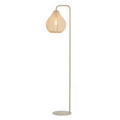 Bež stoječa svetilka s tekstilnim senčilom (višina 156,5 cm) Elati – Light & Living