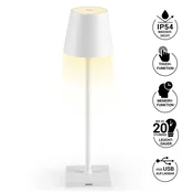 LED namizna svetilka na dotik z akumulatorjem bela 54616