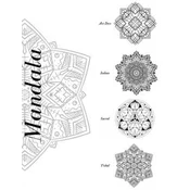 Mandala Art Deco Indian Scared Tribal: Adult Coloring Book Mandala 80 DIFFERENT MANDALAS WITH 4 DIFFERENT TOPICS