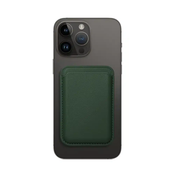 Usnjena magnetna denarnica Mag Wallet temno zelene barve