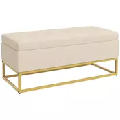 Homestar Klop s shranjevalnim prostorom 110x44x49 cm bež