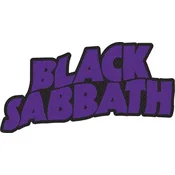 Black Sabbath Logo Cut Out (Retail Pack) Našitek za šivanje 100 x 50 mm