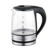 MAESTRO MR-062-BLACK steklen električni grelnik vode črne barve 1,2 l 1630 W