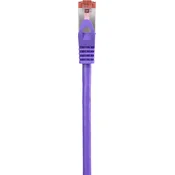 Renkforce Renkforce RF-4724912 RJ45 omrežni kabel\, Patch kabel CAT 6 S/FTP 0.15 m vijolična z zaščitnim zapornim zatičem\, pozlačeni konektorji\, vgradni 1 kos, (20417771)