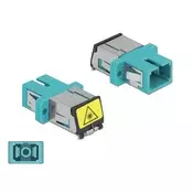 Delock SC optički vlaknasto-konektor s bravom za zaštitu od lasera / poklopcem Simplex matica - SC Simplex