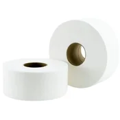 Toaletni papir, 2 sloja, velik zvitek, 10 metrov, premer 19 cm, snežno bel, 12 zvitkov