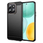 Techsuit Carbon Silicone maska za Honor X6c – crna