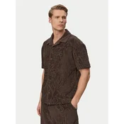 JOOP! Jeans Srajca Moana 30101962 Temno rjava Regular Fit