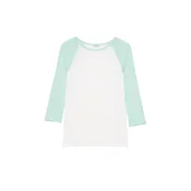 Pull&Bear Majica turkizna/bela