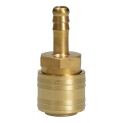 9 mm medenina spojka s priključkom za cev (sponka)