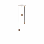 Bijela/tamno smeda viseca svjetiljka s mogucnosti zatamnjivanja o 25 cm – tala