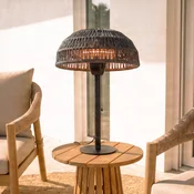 Lucande terasni grelnik Calenza, črn, 70 cm, 1.500 W - Sodobni - črna - Kovina
