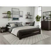 Ljubki dom Postelja Emily 140 x 200 cm oreh Posteljno dno: Lamelno posteljno dno, Vzmetnica: Vzmetnica Somnia 17 cm