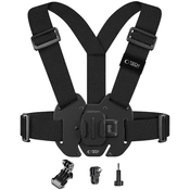 slomart Naramnice za prsni koš Tech-Protect GA100 Chest Mount za GoPro/DJI - črne