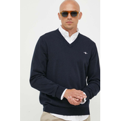 Pamucni pulover Gant boja: tamno plava, lagani